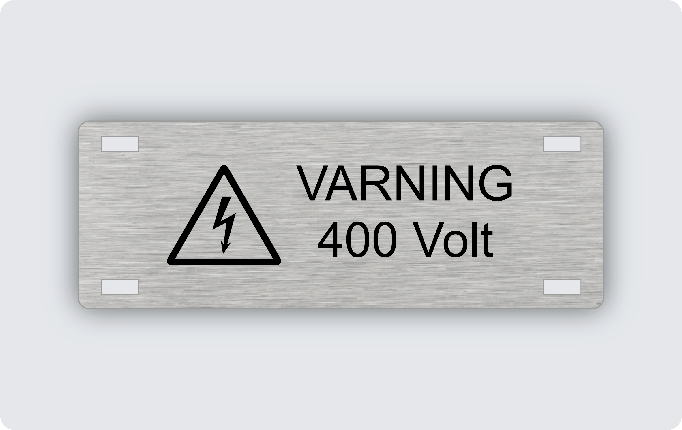 Kabelmärkning rostfri 70x25mm