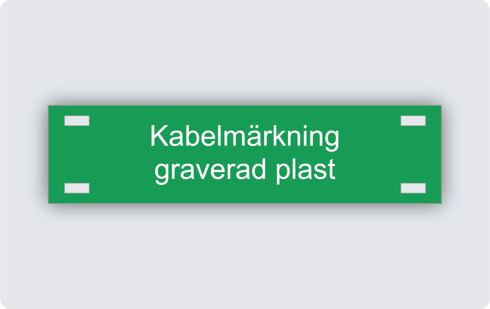 Kabelmärkning plast 80x20mm