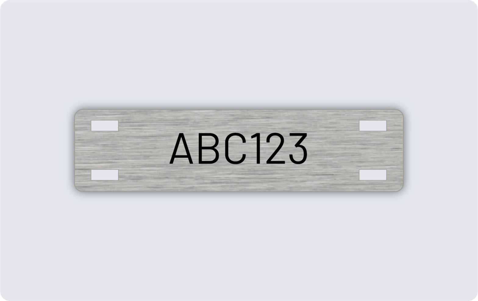 Kabelmärkning rostfri 60x15mm