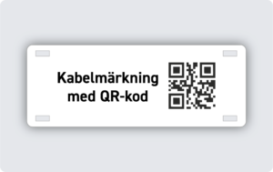 Kabelmärkning plast 80x30mm